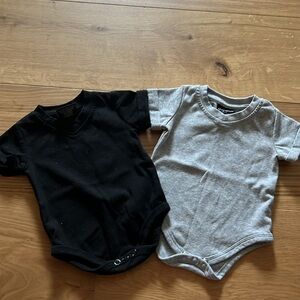 Little Bipsy one piece tee romper - two colors